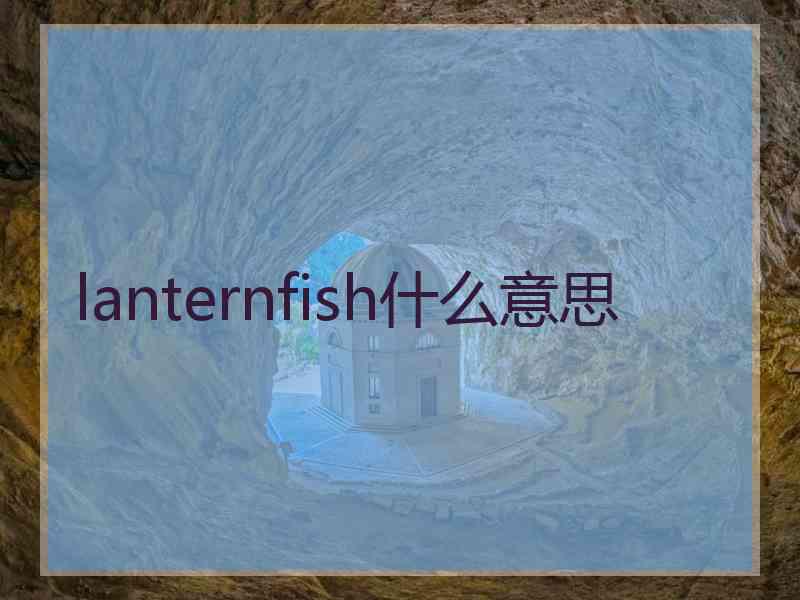 lanternfish什么意思