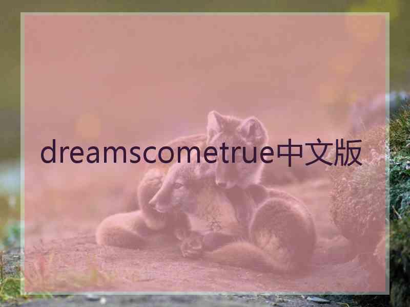 dreamscometrue中文版 dreamscometrue中文版