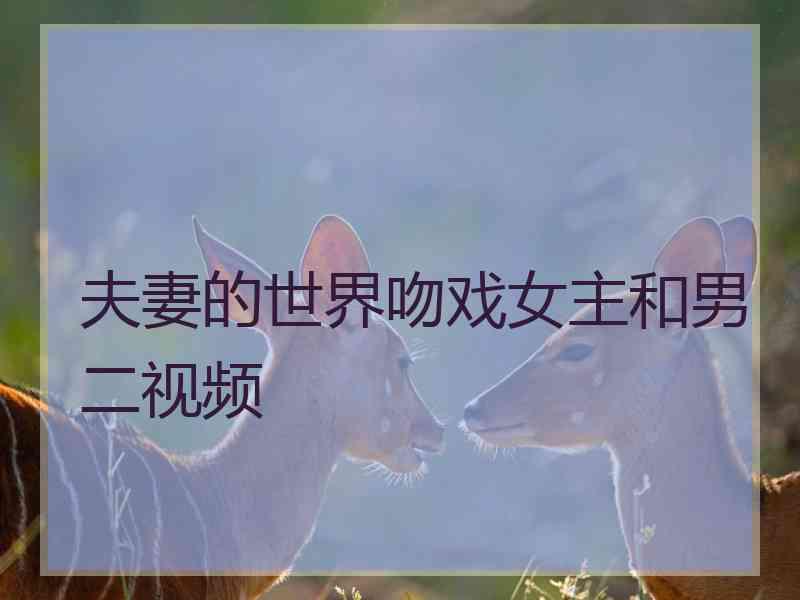 夫妻的世界吻戏女主和男二视频 夫妻的世界吻戏女主和男二视频