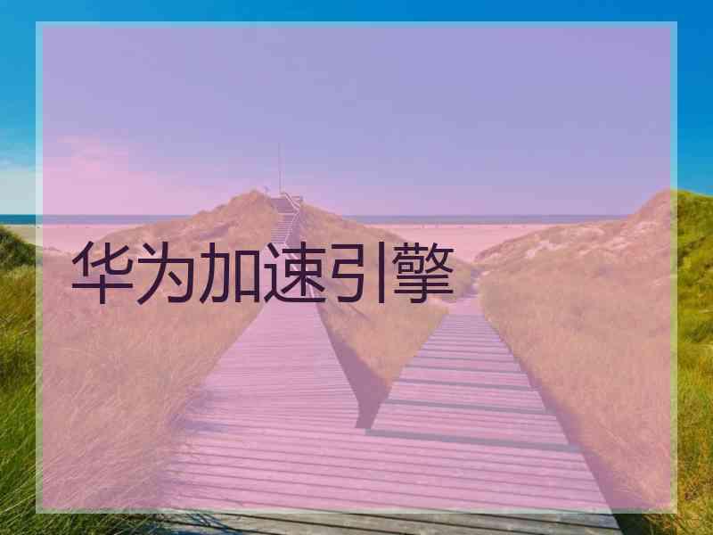 华为加速引擎 华为加速引擎