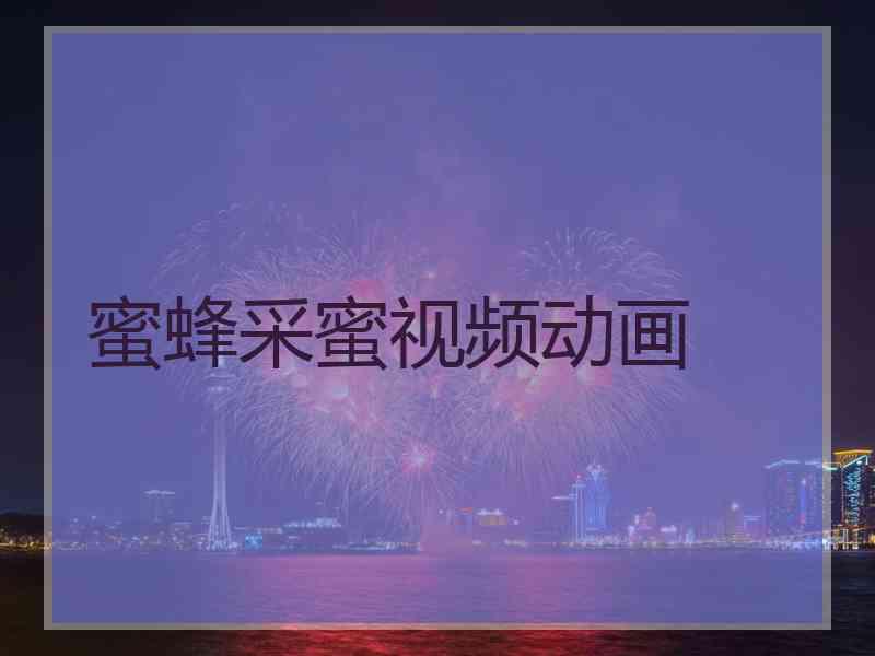 蜜蜂采蜜视频动画 蜜蜂采蜜视频动画