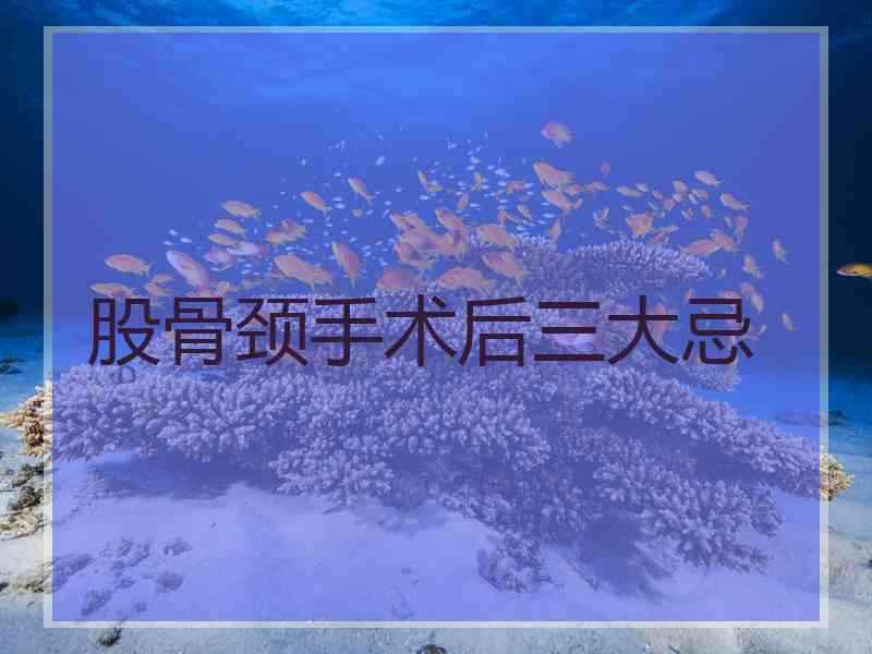 股骨颈手术后三大忌 股骨颈手术后三大忌
