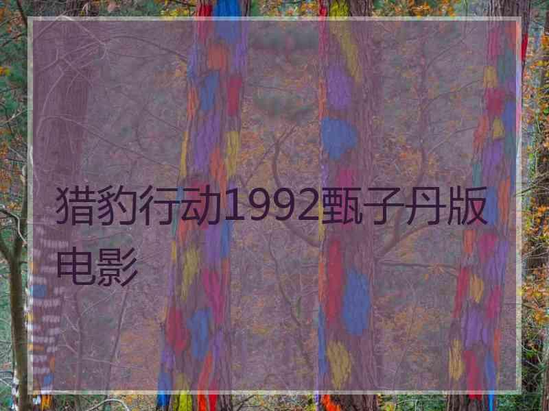 猎豹行动1992甄子丹版电影