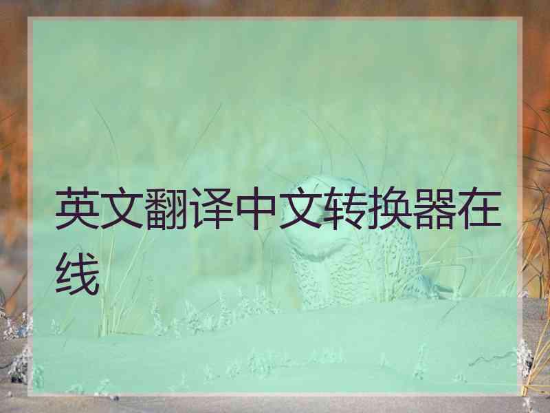 英文翻译中文转换器在线 英文翻译中文转换器在线