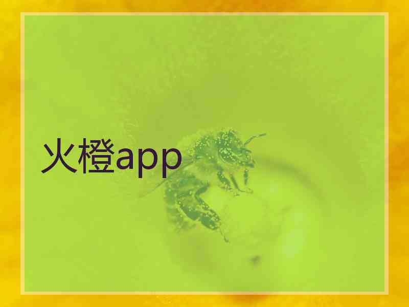 火橙app 火橙app