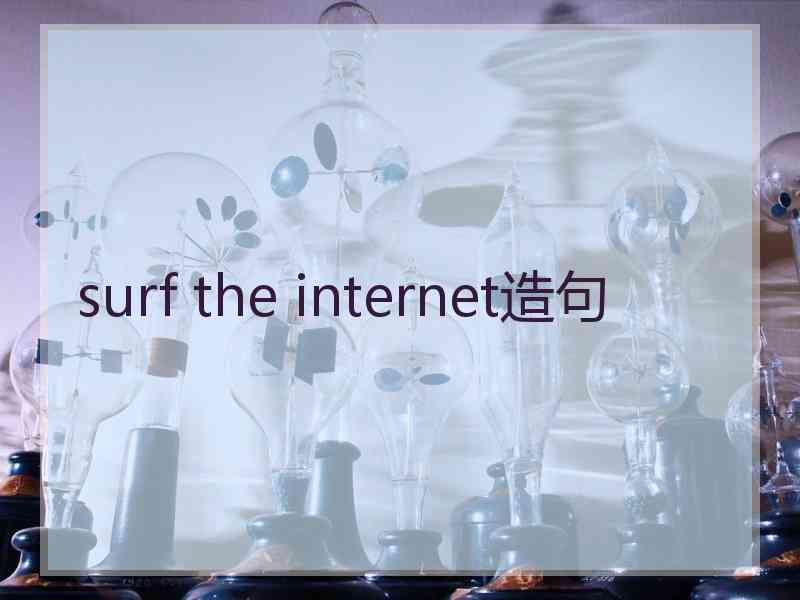 surf the internet造句