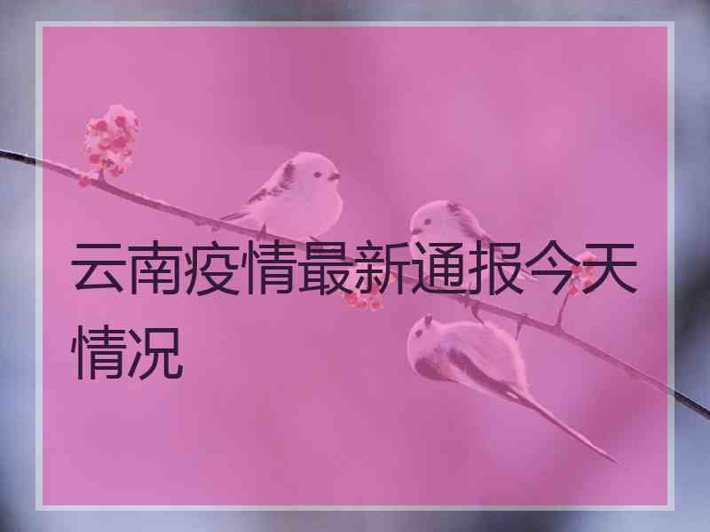 云南疫情最新通报今天情况 云南疫情最新通报今天情况
