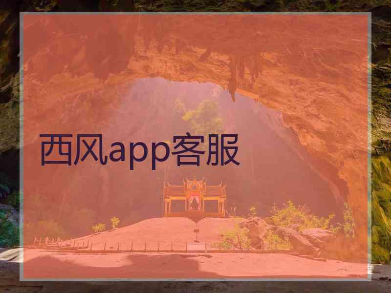 西风app客服 西风app客服