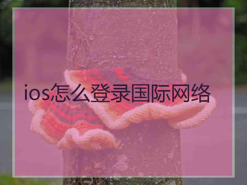 ios怎么登录国际网络 ios怎么登录国际网络