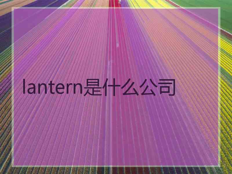 lantern是什么公司