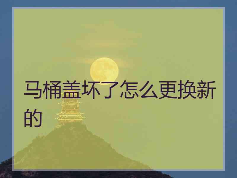 马桶盖坏了怎么更换新的 马桶盖坏了怎么更换新的