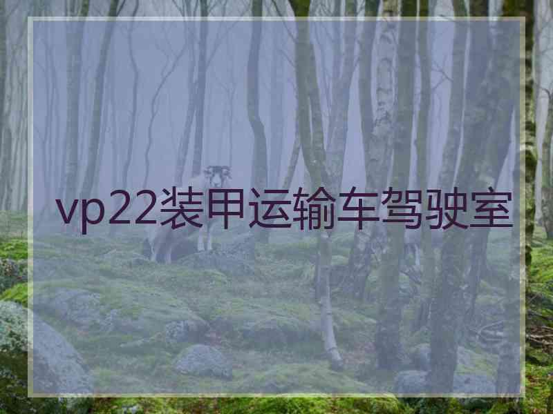vp22装甲运输车驾驶室 vp22装甲运输车驾驶室