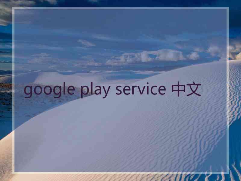 google play service 中文 google play service 中文