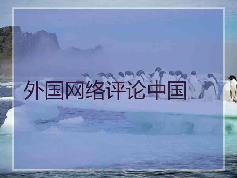 外国网络评论中国 外国网络评论中国
