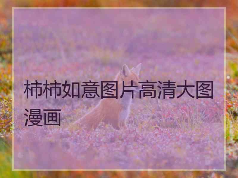 柿柿如意图片高清大图漫画 柿柿如意图片高清大图漫画