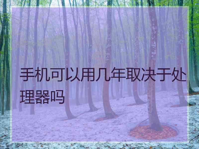 手机可以用几年取决于处理器吗 手机可以用几年取决于处理器吗