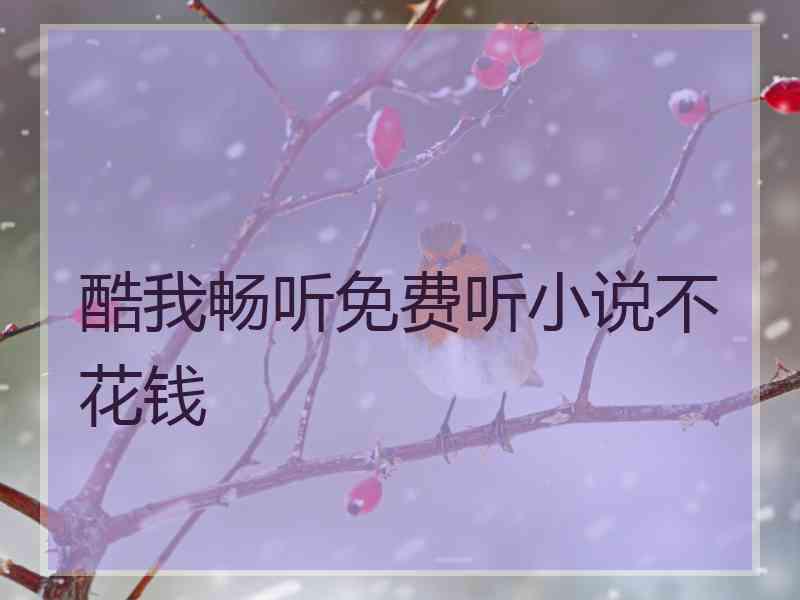 酷我畅听免费听小说不花钱 酷我畅听免费听小说不花钱