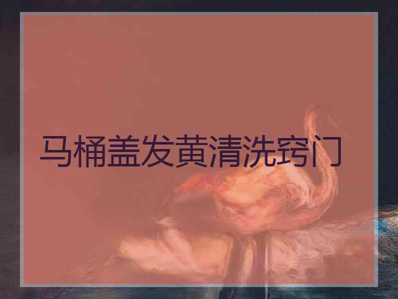 马桶盖发黄清洗窍门 马桶盖发黄清洗窍门