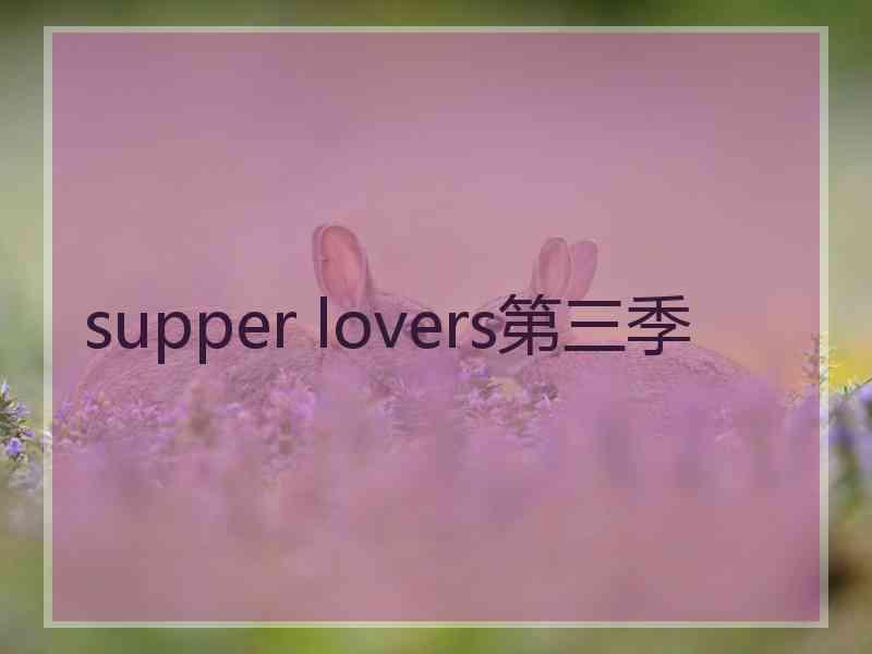supper lovers第三季