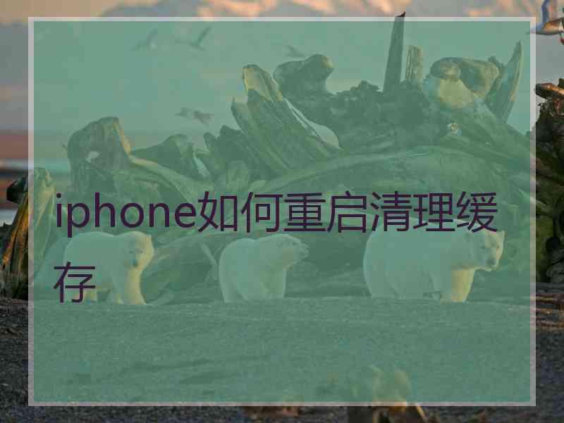 iphone如何重启清理缓存