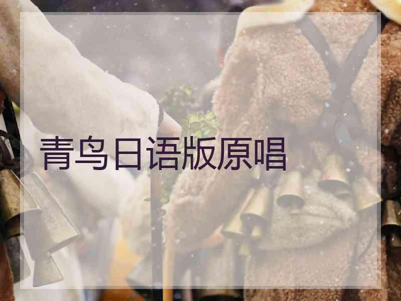 青鸟日语版原唱 青鸟日语版原唱