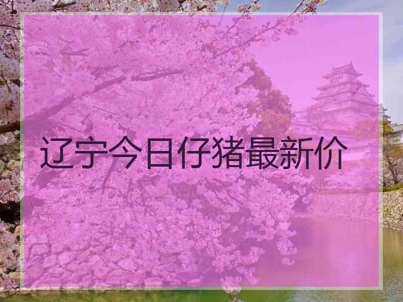 辽宁今日仔猪最新价 辽宁今日仔猪最新价