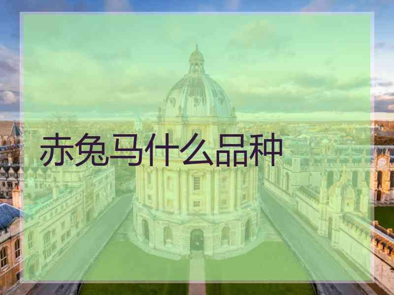 赤兔马什么品种 赤兔马什么品种