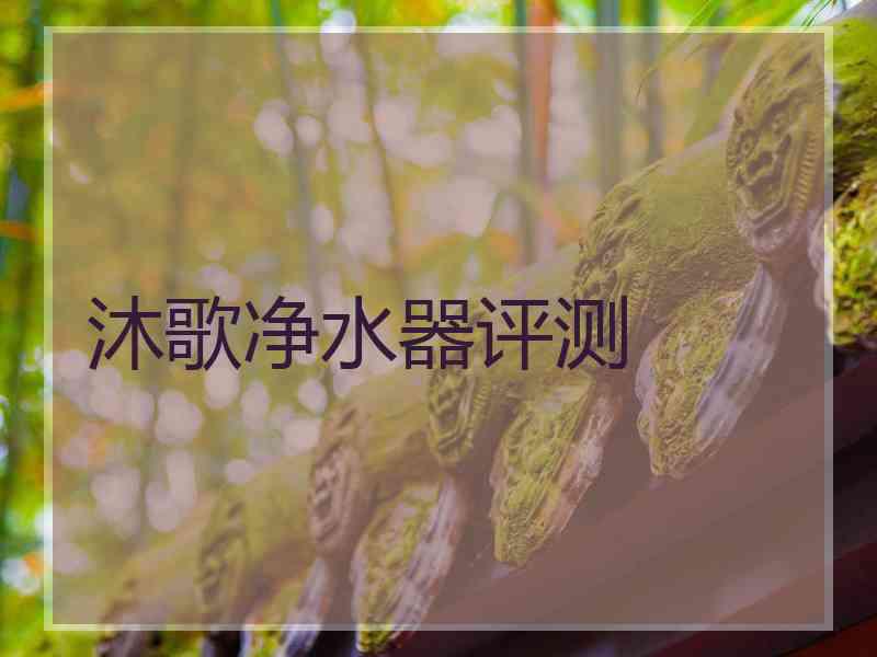 沐歌净水器评测 沐歌净水器评测