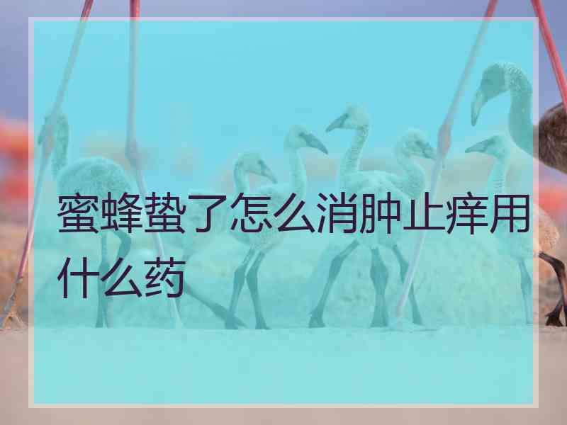蜜蜂蛰了怎么消肿止痒用什么药 蜜蜂蛰了怎么消肿止痒用什么药