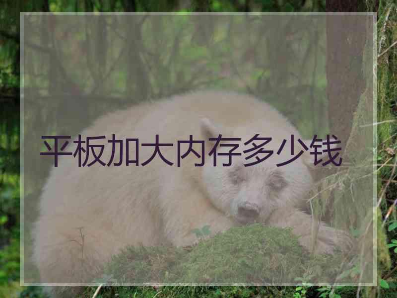 平板加大内存多少钱 平板加大内存多少钱