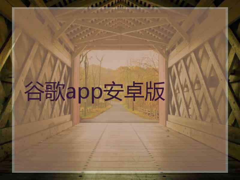 谷歌app安卓版 谷歌app安卓版