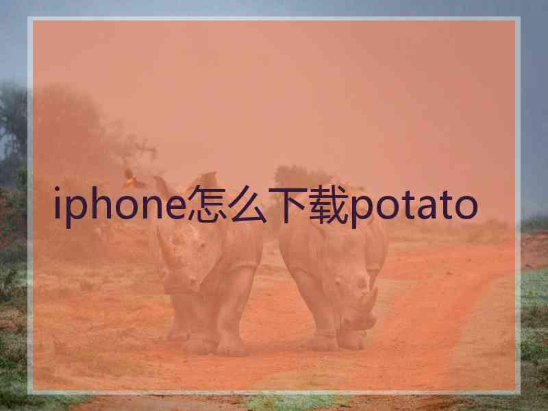iphone怎么下载potato