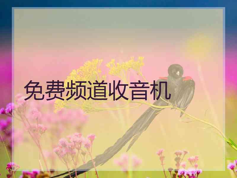 免费频道收音机 免费频道收音机