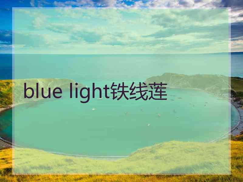 blue light铁线莲