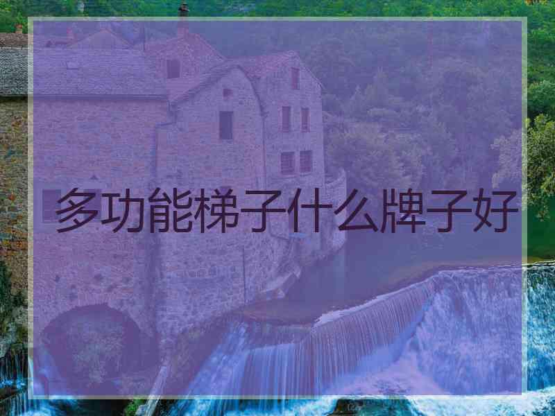 多功能梯子什么牌子好 多功能梯子什么牌子好