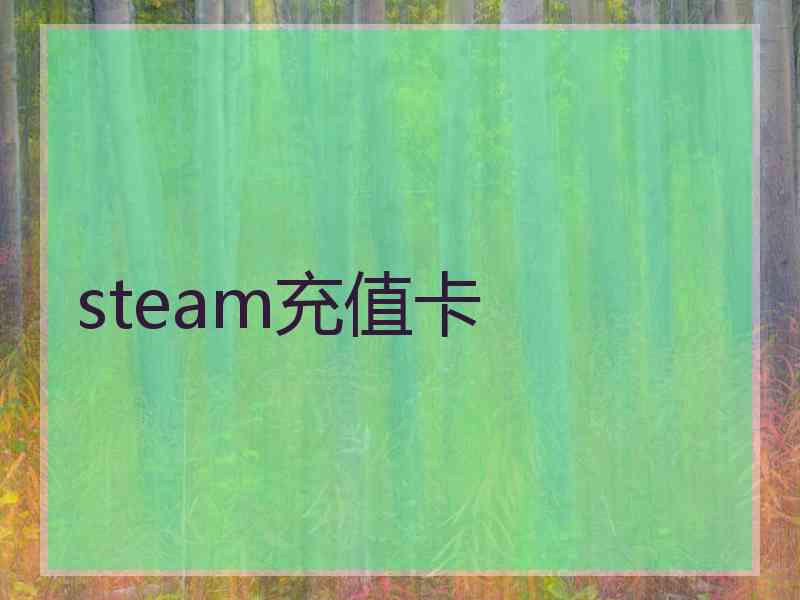 steam充值卡