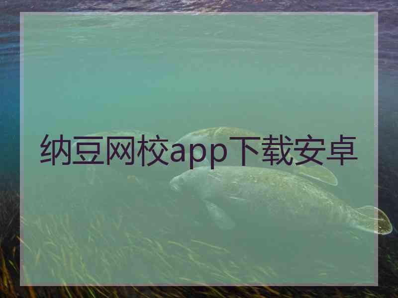 纳豆网校app下载安卓