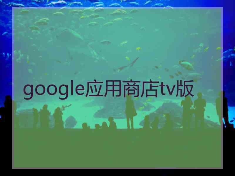 google应用商店tv版