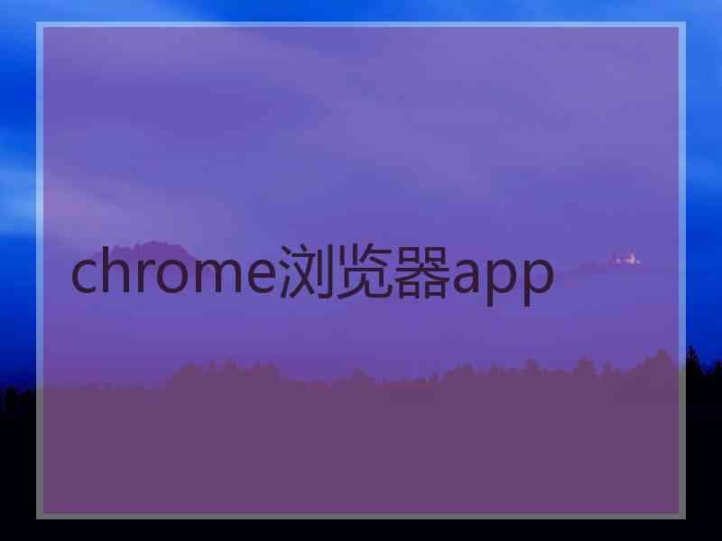 chrome浏览器app chrome浏览器app
