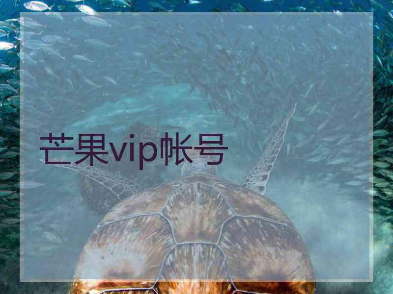 芒果vip帐号