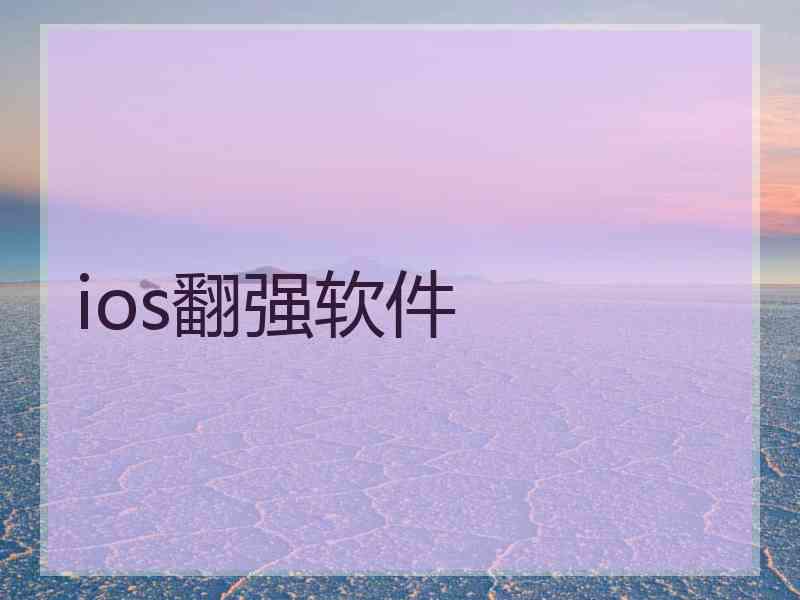 ios翻强软件