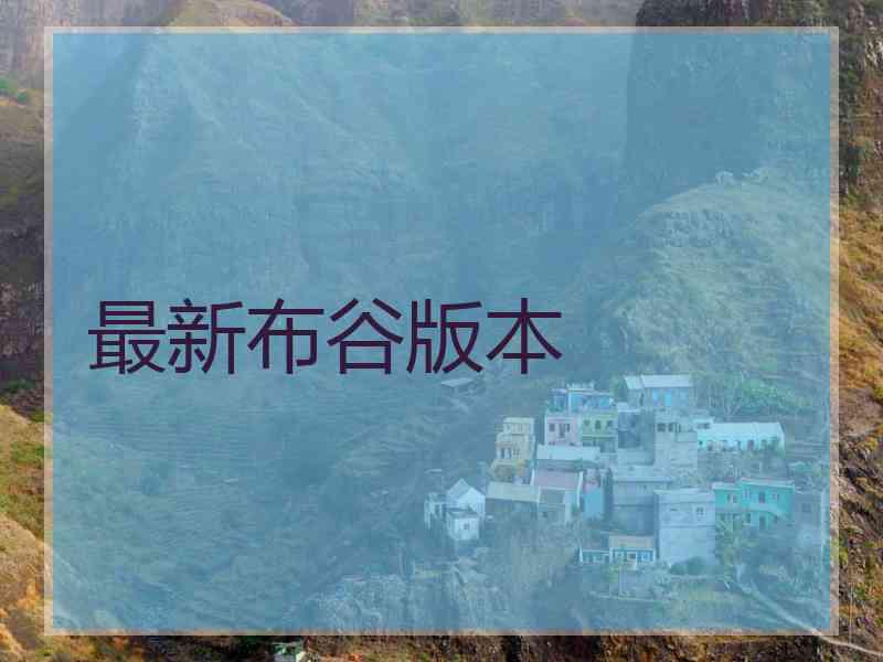 最新布谷版本