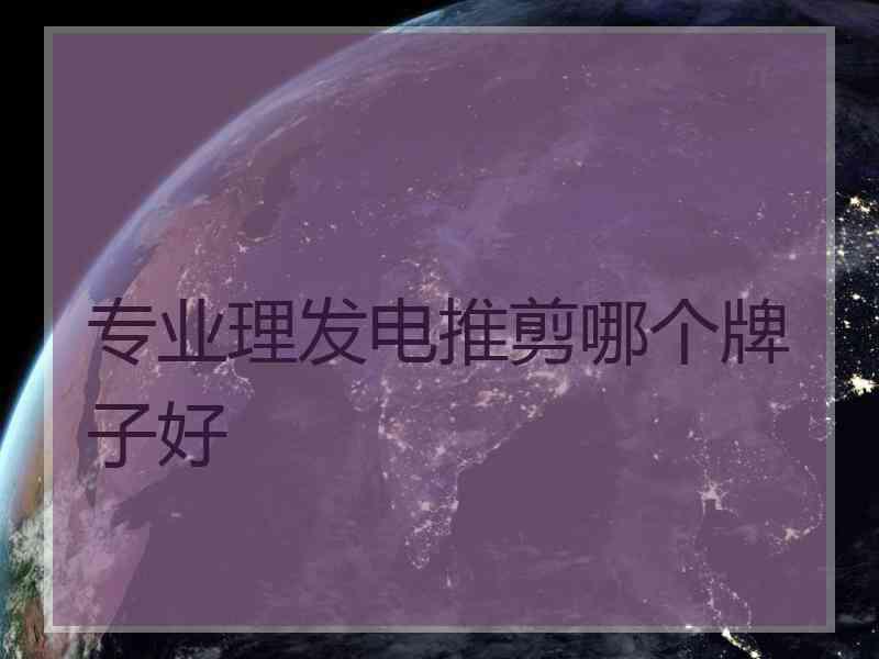 专业理发电推剪哪个牌子好
