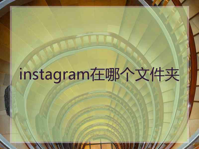 instagram在哪个文件夹