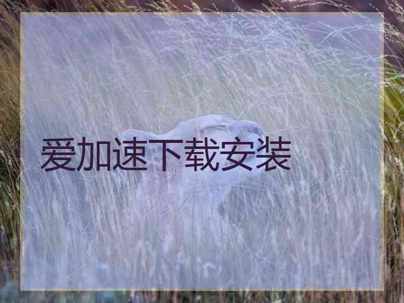 爱加速下载安装