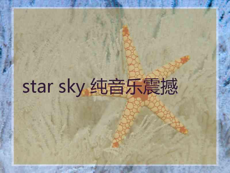 star sky 纯音乐震撼