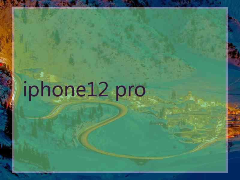 iphone12 pro