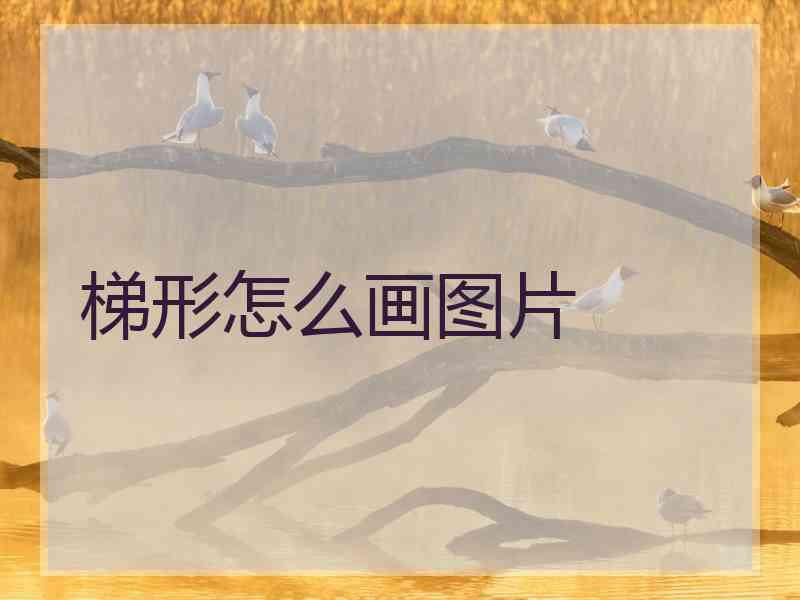 梯形怎么画图片