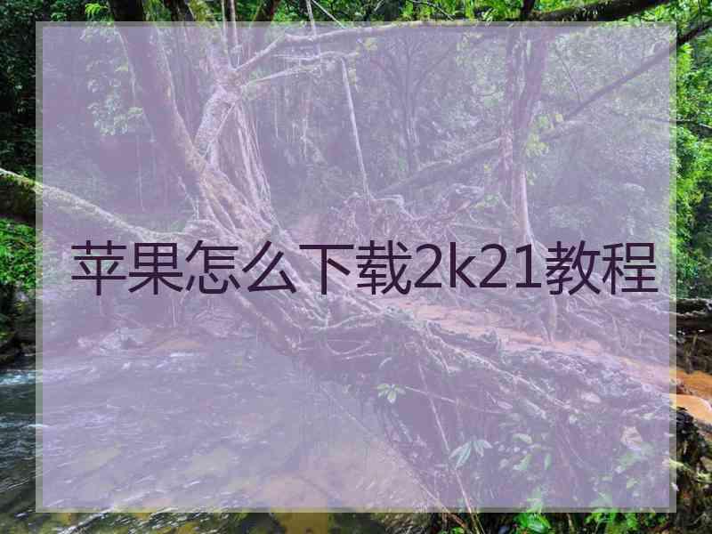 苹果怎么下载2k21教程