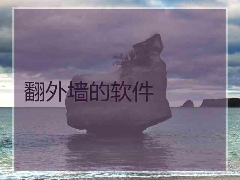 翻外墙的软件